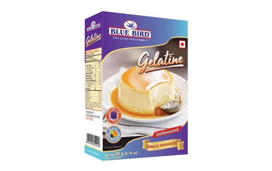 Blue Bird Gelatine (Unflavored)    Box  50 grams